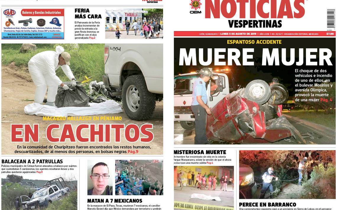 Edici N Digital Noticias Vespertinas El Sol De Le N Noticias Locales Policiacas Sobre